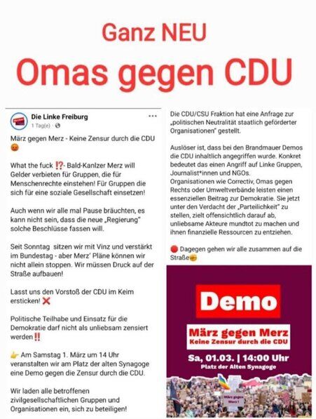 "Omas gegen Rechts" gegen die CDU
