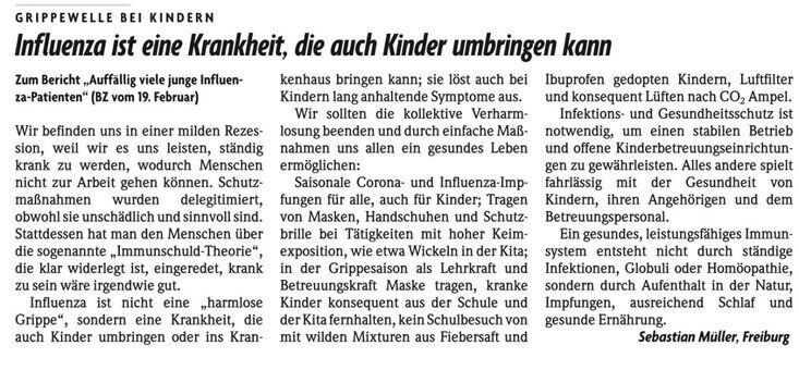 Die BZ ruft erneut zur Kinderspritze auf